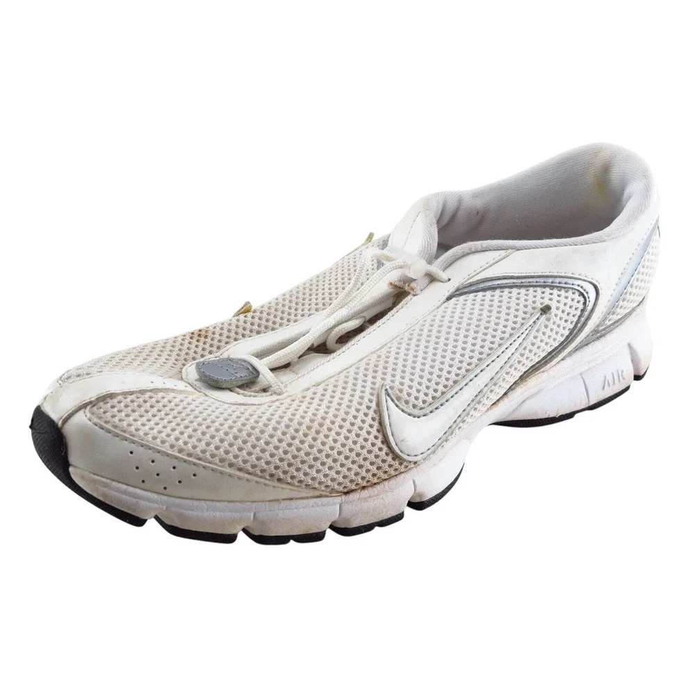 Nike Women's Air Running‎ Shoes Size 7 White Fabric Lightweight Athletic Comfort